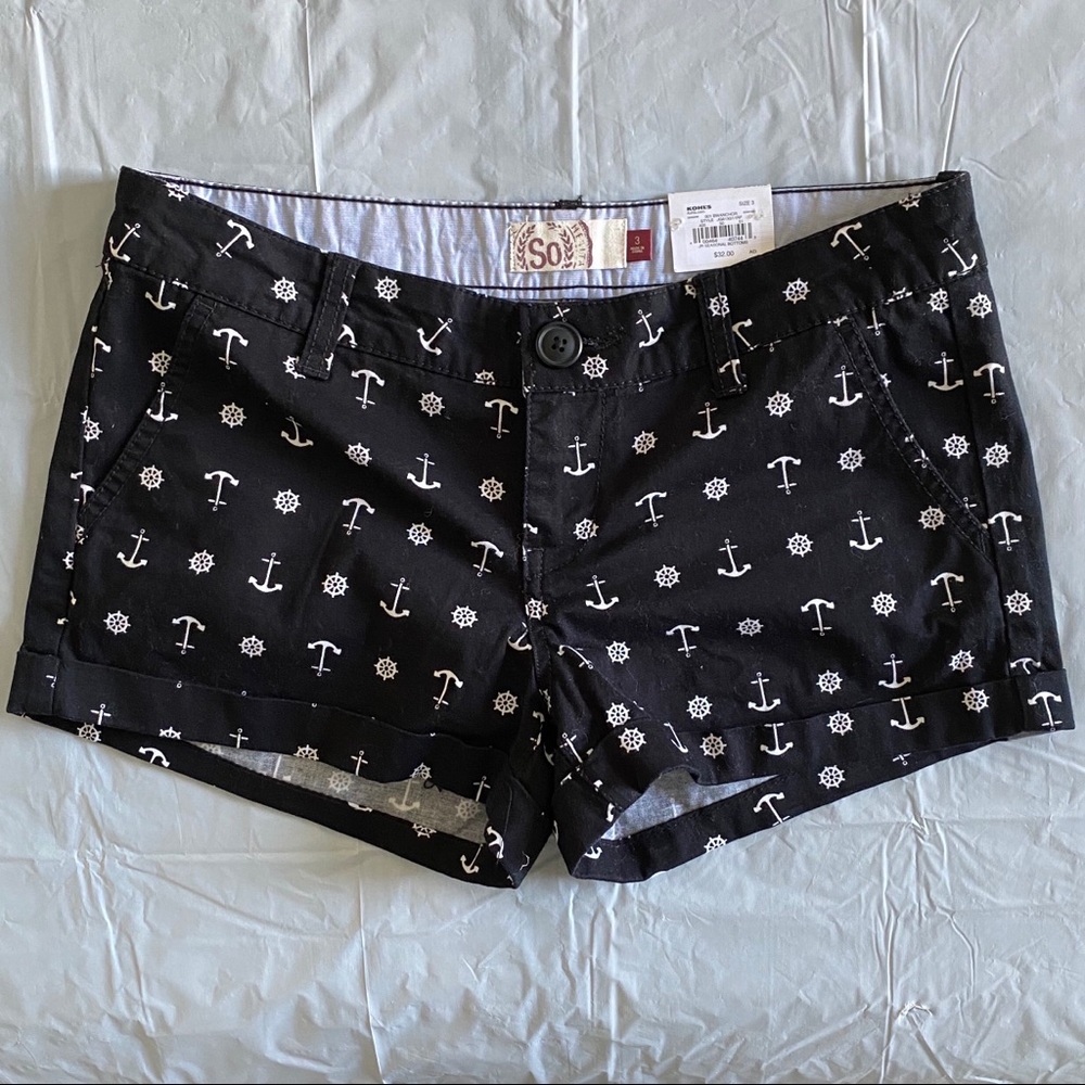 NWT SO Low Rise Shortie shorts size 3